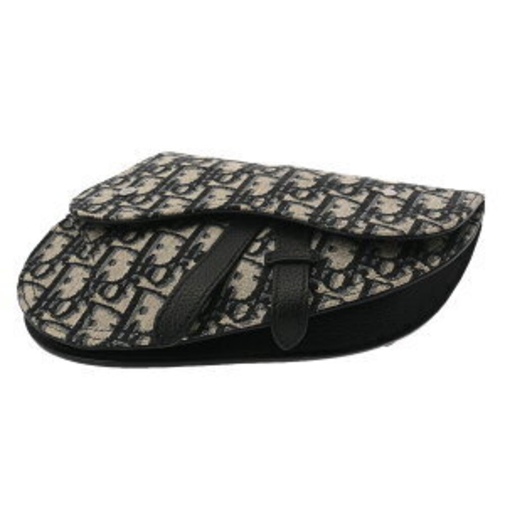 Dior Saddle Bag Ecru Blue Oblique Jacquard Canvas Body - Picture 4 of 9